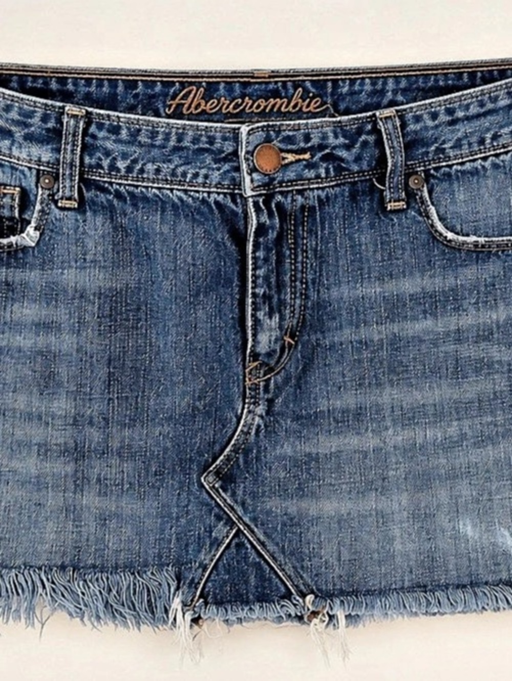 Abercrombie Distressed Denim Skirt